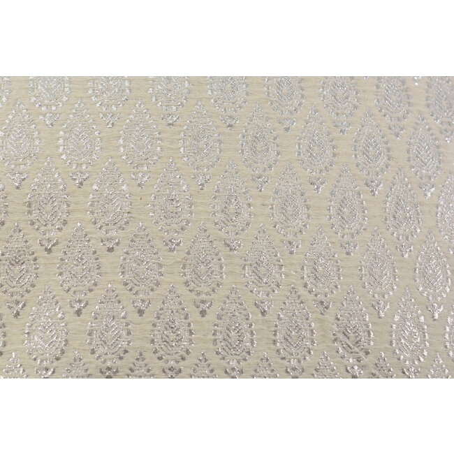 Hila Silver/White Kissenbezug | 45x45 cm | Polyester