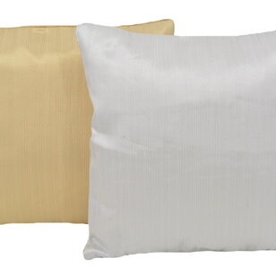 Ishaan White/Silver Kussenhoes | 45x45 cm | Polyester