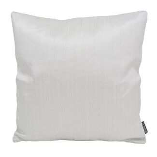 Gek op kussens! Ishaan White/Silver Kissenbezug | 45x45 cm | Polyester