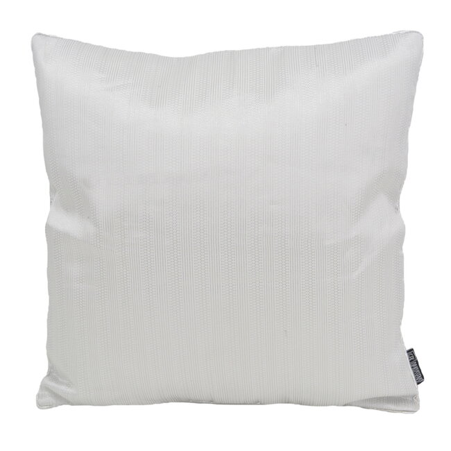 Ishaan White / Silver | 45 x 45 cm | Kussenhoes | Polyester