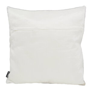 Ishaan White/Silver Kussenhoes | 45x45 cm | Polyester