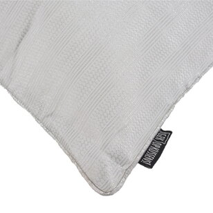 Ishaan White/Silver Kussenhoes | 45x45 cm | Polyester