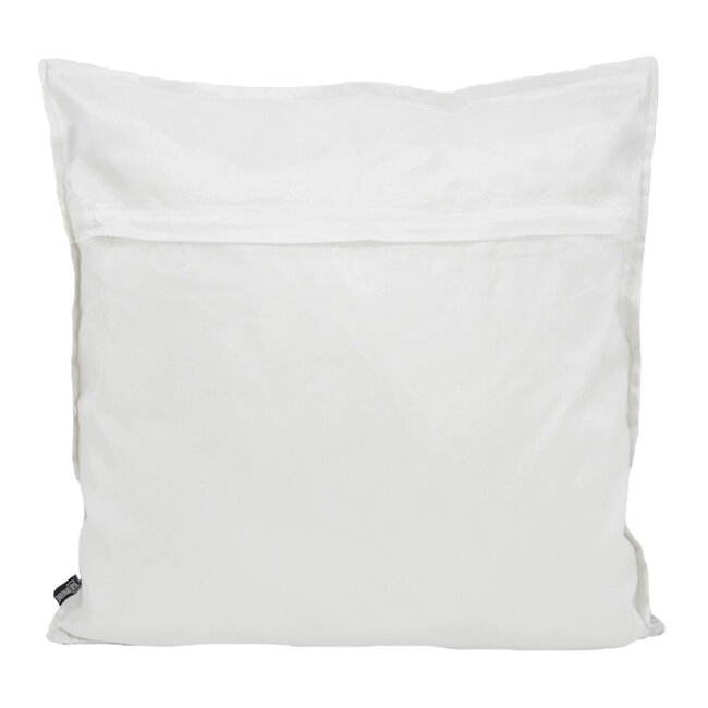 Maya White/Silver Kissenbezug | 45x45 cm | Polyester
