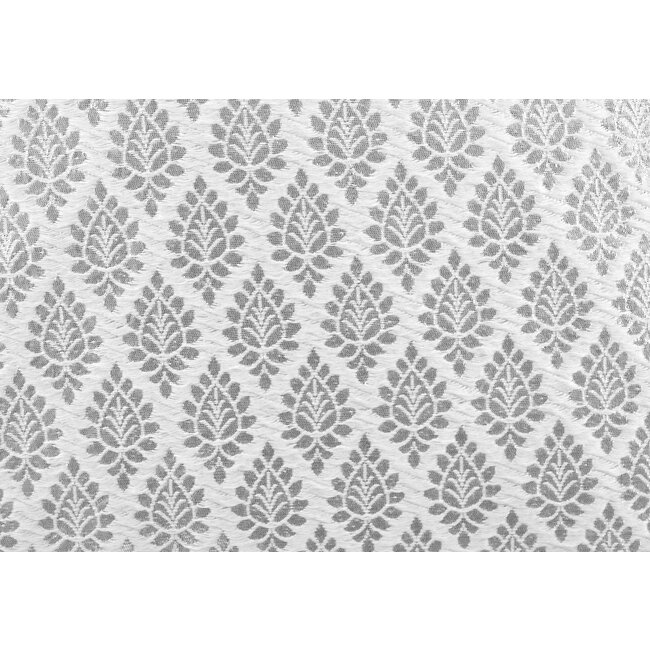 Maya White/Silver Kissenbezug | 45x45 cm | Polyester