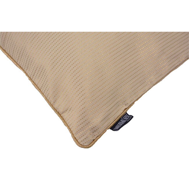 Nura Ivory / Gold | 45 x 45 cm | Kussenhoes | Polyester