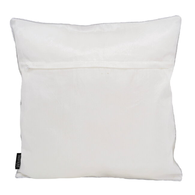 Rohan White/Silver Kussenhoes | 45x45 cm | Polyester