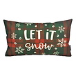 Let It Snow Kussenhoes | 30x50 cm | Katoen/Linnen