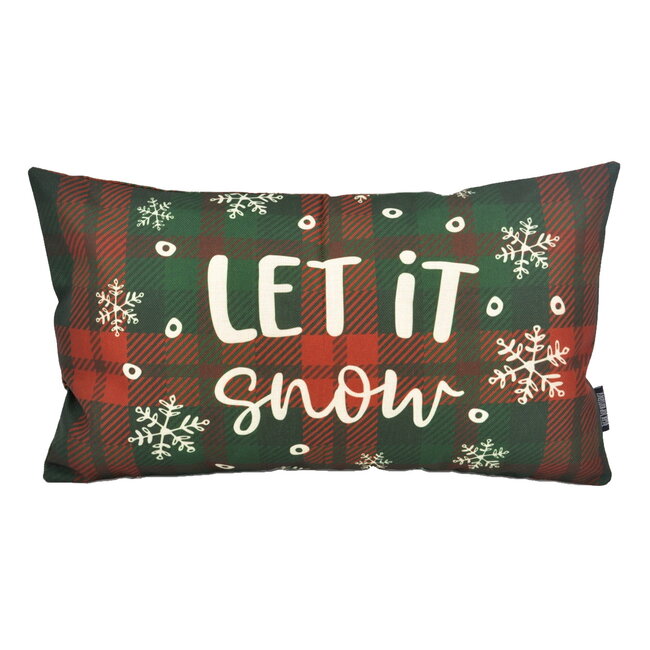Let It Snow Long | 30 x 50 cm | Kussenhoes | Katoen/Linnen