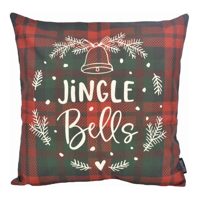 Jingle Bells | 45 x 45 cm | Kussenhoes | Katoen/Linnen