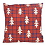 Gek op kussens! Tartan Christmas Tree Kussenhoes | 45x45 cm | Katoen/Linnen