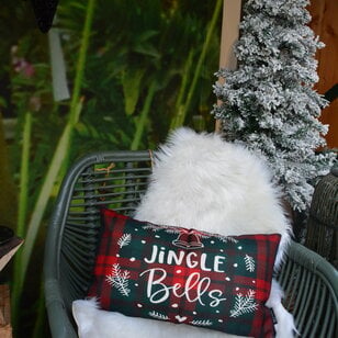Jingle Bells Kussenhoes | 30x50 cm | Katoen/Linnen