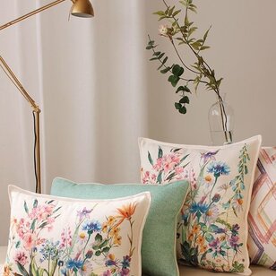 Jacquard Flowers Kissenbezug | 45x45 cm | Jacquard/Baumwolle