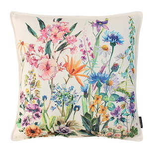 Jacquard Flowers Kissenbezug | 45x45 cm | Jacquard/Baumwolle