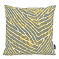 Abstracto Blauw/Geel Kussenhoes | 45x45 cm | Katoen/Polyester