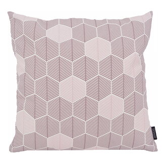 Gek op kussens! Hexagon Paars Kussenhoes | 45x45 cm | Katoen/Polyester