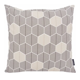 Hexagon Grau Kissenbezug | 45x45 cm | Baumwolle/Polyester