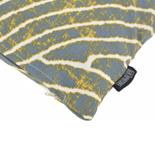 Abstracto Blauw/Geel Kussenhoes | 45x45 cm | Katoen/Polyester