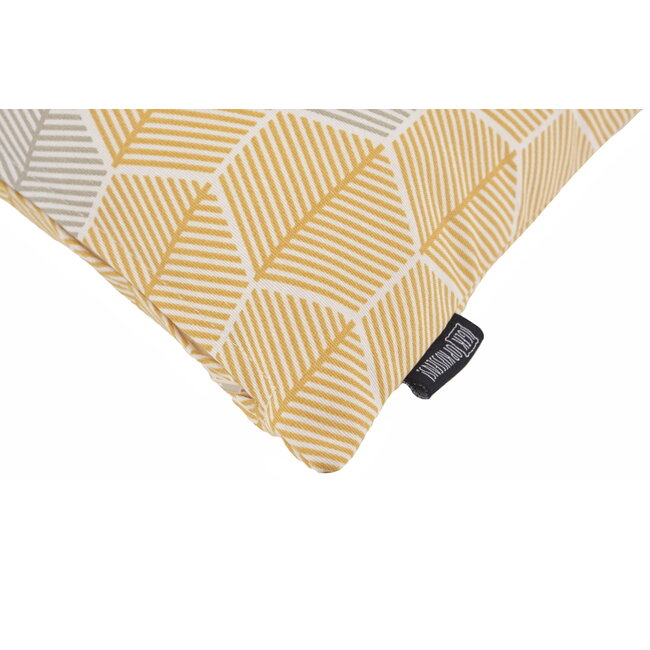 Hexagon Geel Kussenhoes | 45x45 cm | Katoen/Polyester