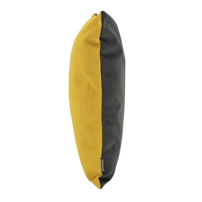 Velvet 2 Tone - Yellow/Black Kissenbezug | 45x45 cm | Samt/Polyester