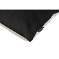 Velvet 2 Tone - Black/Cream Kissenbezug | 45x45 cm | Samt/Polyester