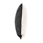 Velvet 2 Tone - Black/Cream Kussenhoes | 45x45 cm | Velvet/Polyester