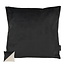 Velvet 2 Tone - Black/Cream Kissenbezug | 45x45 cm | Samt/Polyester