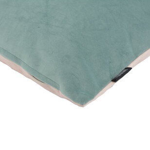 Velvet 2 Tone - Green/Pink Kussenhoes | 45x45 cm | Velvet/Polyester