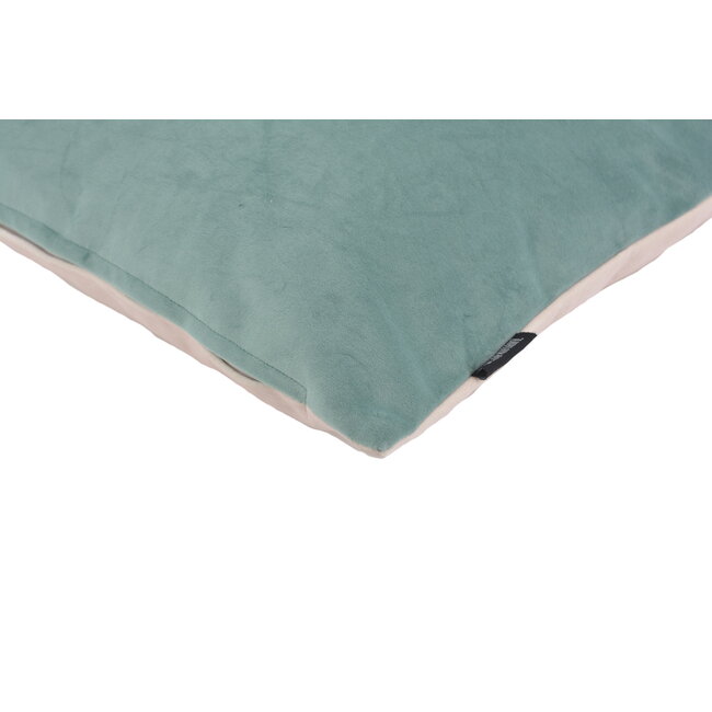 Velvet 2 Tone - Green/Pink Kussenhoes | 45x45 cm | Velvet/Polyester
