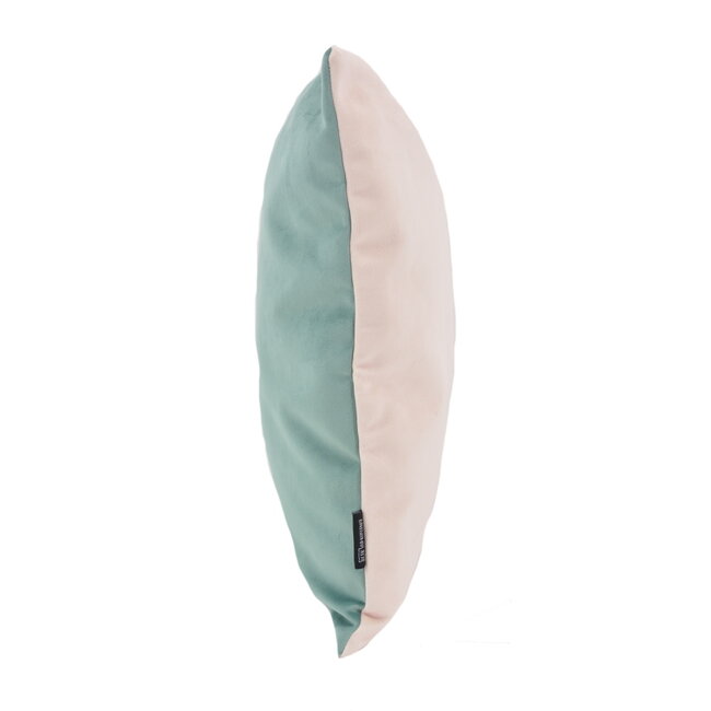 Velvet 2 Tone - Green / Pink | 45 x 45 cm | Kussenhoes | Velvet/Polyester