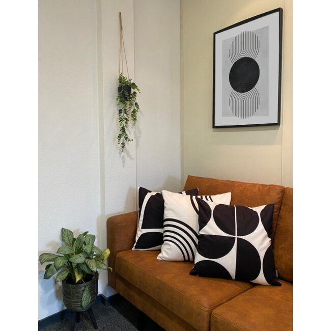 Black Shapes #2 Kissenbezug | 45x45 cm | Baumwolle/Polyester