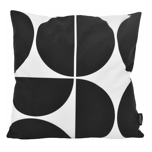 Black Shapes #1 | 45 x 45 cm | Kussenhoes | Katoen/Polyester