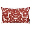 Reindeer Print Kussenhoes | 30x50 cm | Katoen/Linnen