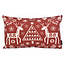 Reindeer Print Kissenbezug | 30x50 cm | Baumwolle/Leinen