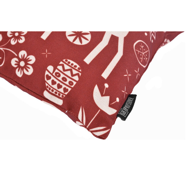 Reindeer Print Kissenbezug | 30x50 cm | Baumwolle/Leinen