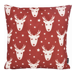 Deer & Stars Kissenbezug | 45x45 cm | Baumwolle/Leinen