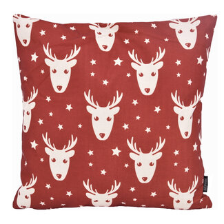 Gek op kussens! Deer & Stars Kussenhoes | 45x45 cm | Katoen/Linnen