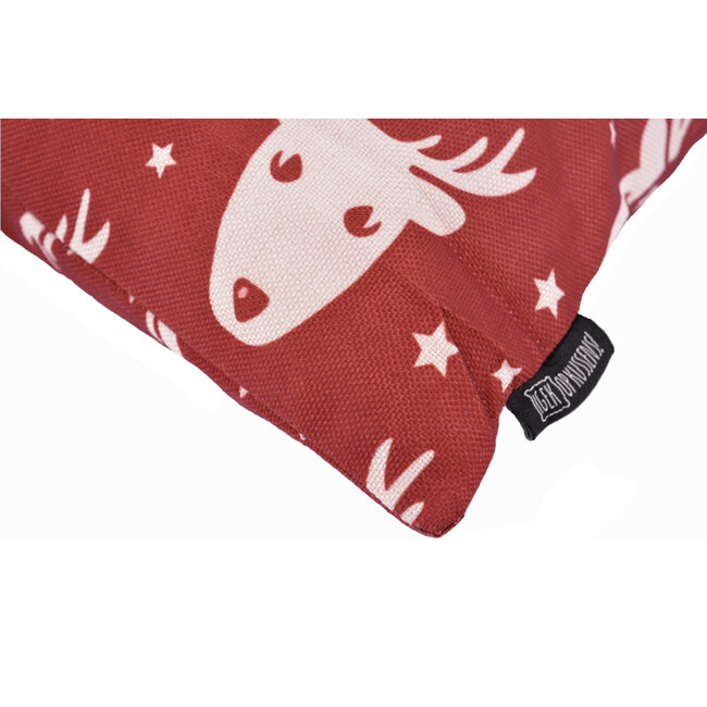 Deer & Stars Kissenbezug | 45x45 cm | Baumwolle/Leinen