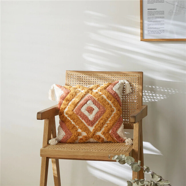 June Boho Multi Kussenhoes | 45x45 cm | Katoen