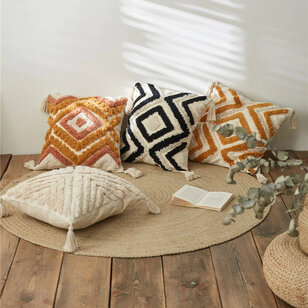 June Boho Ecru Kussenhoes | 45x45 cm | Katoen