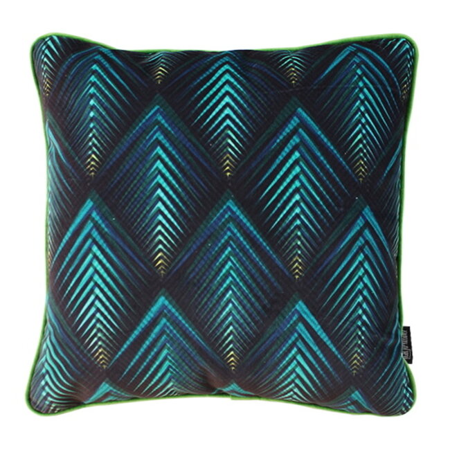 Velvet Blue Grass | 45 x 45 cm | Kussenhoes | Velvet/Polyester