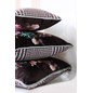 Velvet Pied - De - Poule Flower Kissenbezug | 30x50 cm | Polyester