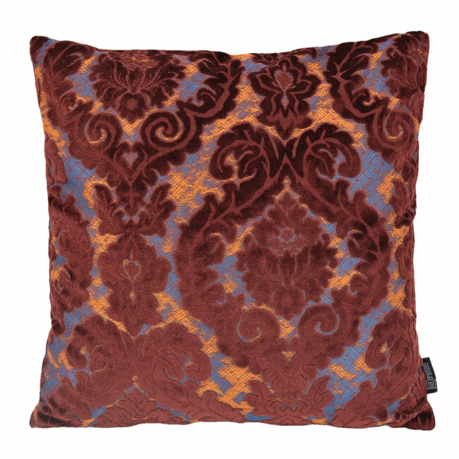 Barok Velvet Wijnrood | 45 x 45 cm | Kussenhoes | Velvet/Polyester