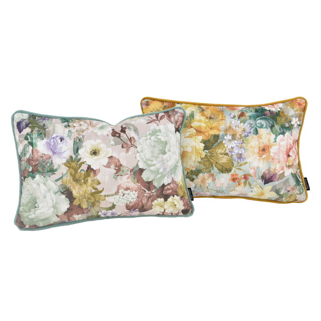 Velvet Leia Flor #1 | 30 x 50 cm | Kussenhoes | Polyester