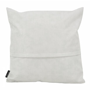 Croco Lichtgrijs Kussenhoes | 45x45 cm | PU Leder