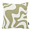 Swirl Abstract Army | 45 x 45 cm | Kussenhoes | Katoen/Polyester