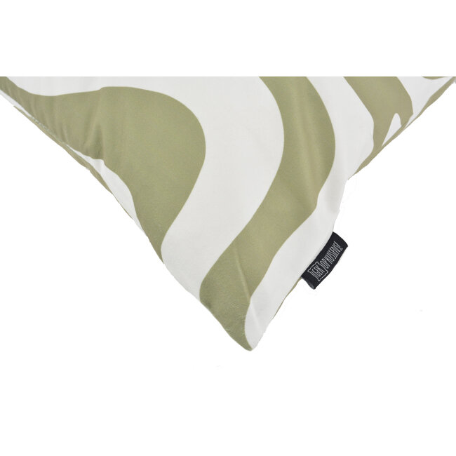 Swirl Abstract Army Kussenhoes | 45x45 cm | Katoen/Polyester