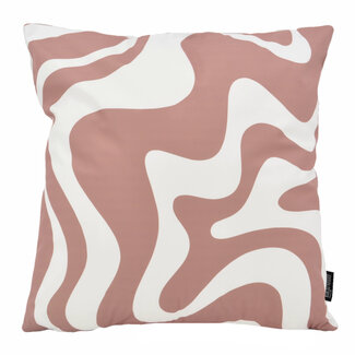 Gek op kussens! Swirl Abstract Oudroze | 45 x 45 cm | Kussenhoes | Katoen/Polyester