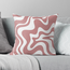 Swirl Abstract Oudroze | 45 x 45 cm | Kussenhoes | Katoen/Polyester