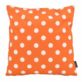 Stippen Oranje/Wit | 45 x 45 cm | Kussenhoes | Katoen/Polyester