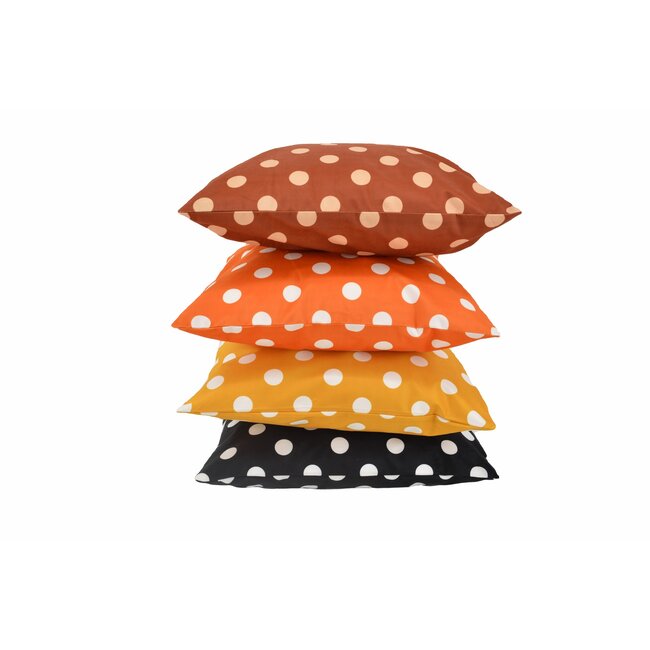 Stippen Bruin/Poeder Kussenhoes | 45x45 cm | Katoen/Polyester